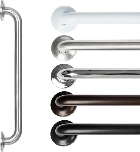 Vive Grab Bar for Showers - Bathroom Antislip Handrail for Seniors, Elderly Assistance Product, Heavy Duty Shower Handles, Handicap Grab Bars, Stainless Steel, Multipurpose, 440 lbs