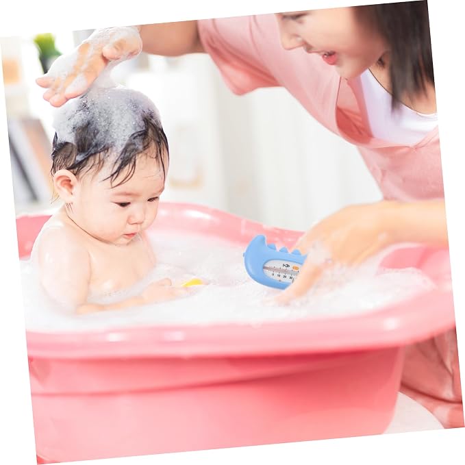 Yardwe Bath Thermometer for Tub Cute Cartoon Water Temperature Gauge for to Use Bathing Tool for Newborns and Toddlers
