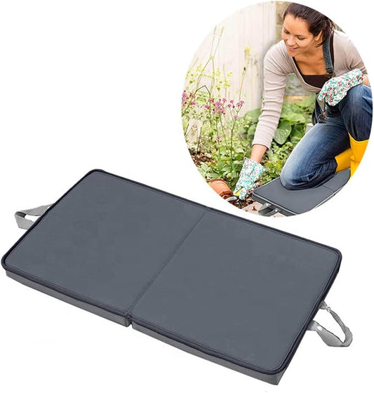 Folding Extra Thick Foam Garden Kneeling Pad, 4.5cm Memory Foam Lightweight & Portable with Handles for Gardening Yoga Bath Kneeler Pad Seat Cushion Indoor & Outdoor Support for Men Women (Grey)