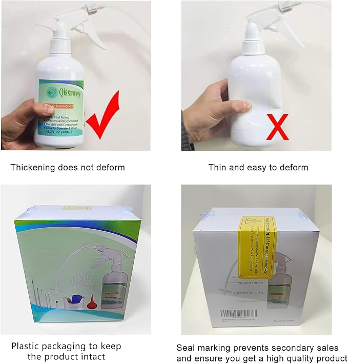 Ear Wax Removal Tool, Ear Cleaning Kits Safe Ear Irrigation Kit Ear Flush Kit for Adults Kid, Ear Wax Washer Device Easy to Operate, Includes Basin, Syringe, Curette Kit, Towel and 40 Disposable Tips