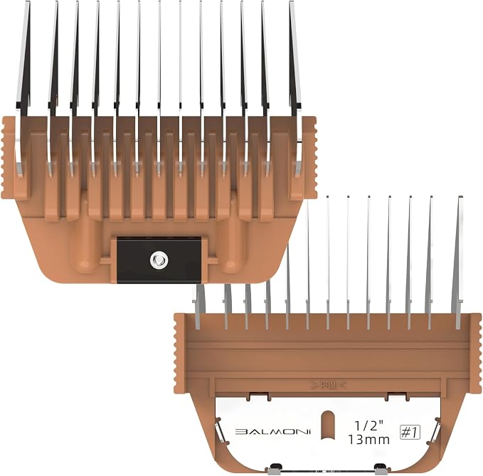Stainless Steel A5 Wide Guide Comb – Metal Attachment for A5 Wide Blades, Compatible with Wahl KM, Andis, Oster, Heiniger – Smooth & Durable Grooming Guard (13mm - 1/2")