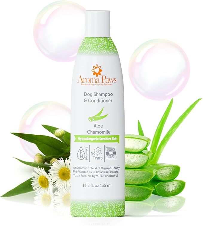Hypoallergenic Deep Conditioning Kit, Pet Shampoo and Conditioner with Aloe Vera and Chamomile and Deep Conditioning Treatment 13.5 fl oz