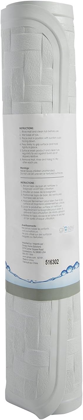 AquaTouch Rubber Safety Bath Mat, Medium 14' x 24' (Pack of 6)