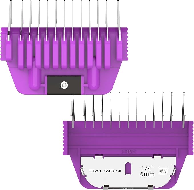 Stainless Steel A5 Wide Guide Comb – Metal Attachment for A5 Wide Blades, Compatible with Wahl KM, Andis, Oster, Heiniger – Smooth & Durable Grooming Guard (6mm - 1/4")