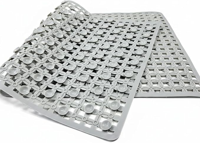 BEEHOMEE Bath Mats for Tub Kids,Baby Toddler - Large Cartoon Non-Slip Bathroom Bathtub Anti-Slip Shower Mats for Floor 27x15,Machine Washable XL Size Bathroom Mats (Grid Pattern 9)