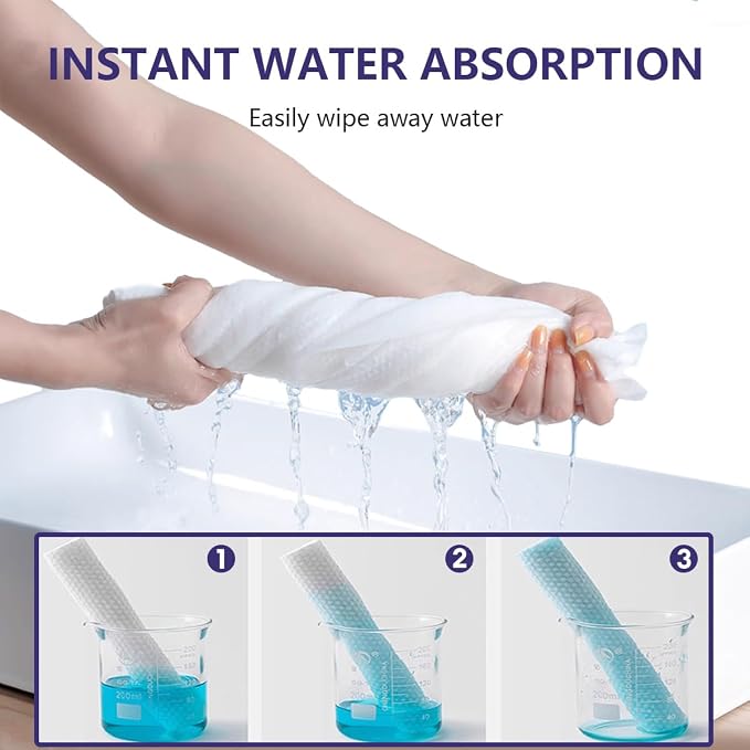 10 Pack Disposable Travel Bath Towels Sheets Extra Large 55"x27.5",Soft Disposable Dry Towel Washcloths Shower Towels for Body Travel Bathroom,Quick Dry Camping Towel Hair Swimming Gym Pet Towels