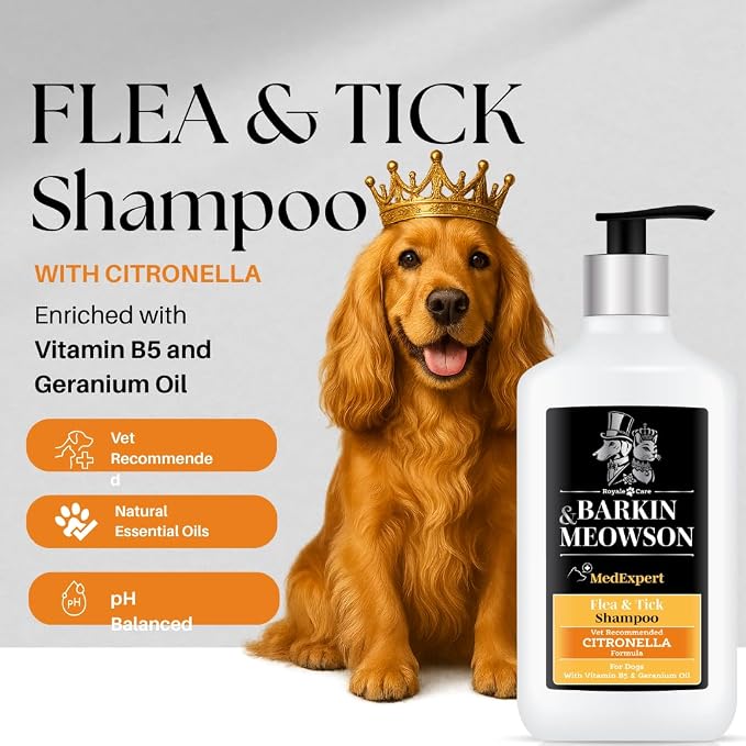 Barkin & Meowson MedExpert Flea & Tick Shampoo with Citronella Formula 350ml / 11.83 fl.oz.