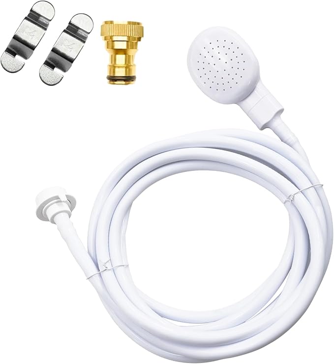 4m /13.12ft Quick-Connect Sink Spray Rrubber Hose,Shampoo Sprayer Handheld Hose Portable Sink Spraye Strainers for Bathing Baby,Pets Shower,Rinsing Vegetables,Washing Hair