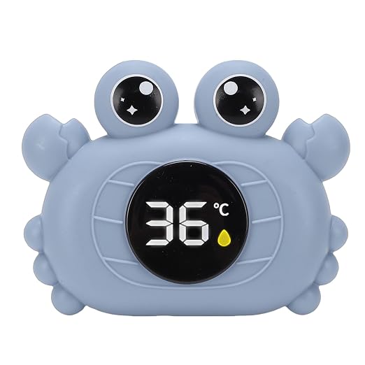 Bath Water Thermometer, Digital Baby Bath Thermometer with Cute Duck Design & Temperature Alerts, Ideal for Kids, Toddlers & Safe Time (Blue)