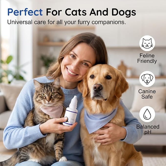 Pet EarPro Drops, 2026 New Professional Dog Ear Cleaner, Daily Ear Drops for Dogs and Cats with Natural Ingredients to Remove Wax, 2pcs