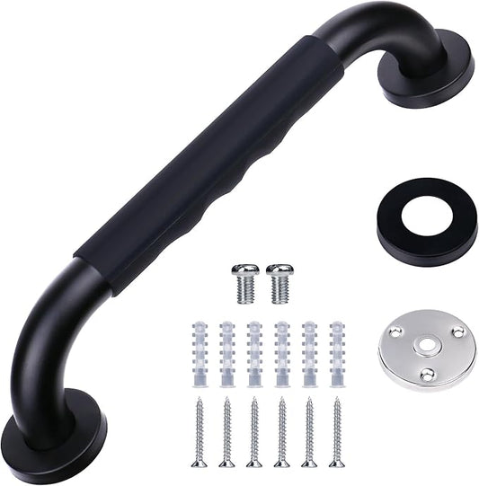 Grab Bars for Shower,12 Inch Grab Bars for Bathtubs and Showers Shower Handles for Elderly,Stainless Steel Shower Handle Toilet Handicap Senior Assist Bathroom Saft Handle