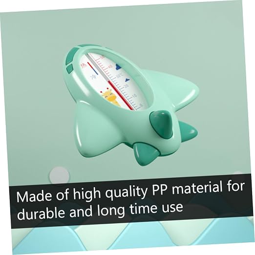 SUPVOX Cartoon Bath Thermometer Green Easy to Use Water Temperature Tester with Design for Safe Bathing and Toddlers