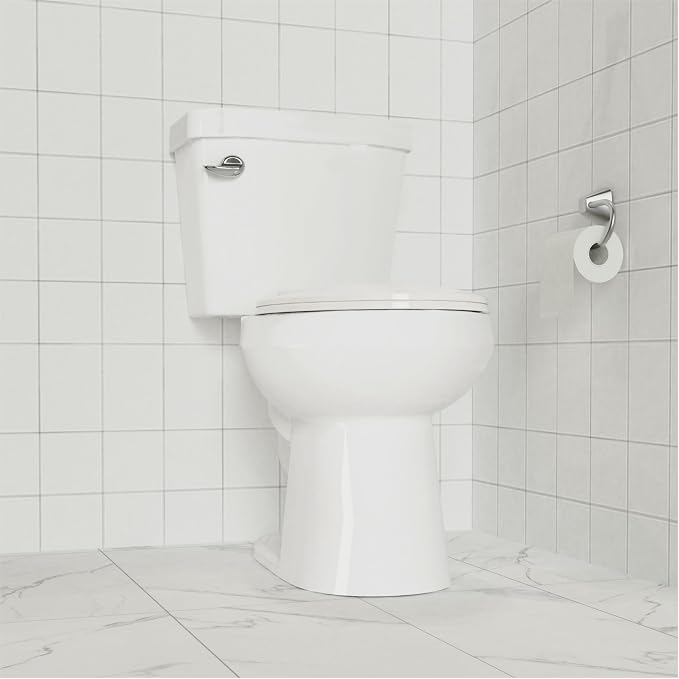 Toilet Seat, Elongated Fit, Soft Close Lid, Slow Close Noiseless Design, American Standard Compatible,Biscuit