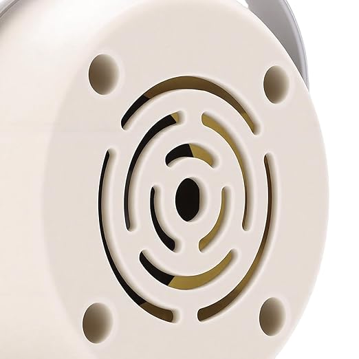 Bewinner Cute Speaker Shape Baby Bath Thermometer – IP67 LED Digital Water Temp Thermometer for Infant Toddler Bathtub & Swimming Pool, Accurate Sensor, Auto ShutOff, (Off-White)