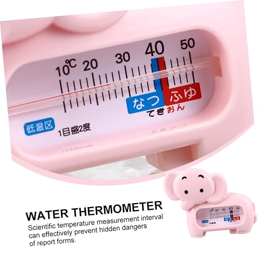 ORFOFE 2pcs Bath Thermometer Cute Safe Water Temperature Monitoring for Material for Newborn Bathing Essentials