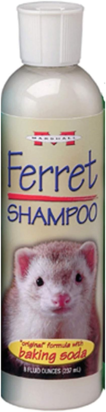 Marshall Pet Products Natural pH Balanced, Tearless Original Ferret Deodorizing Shampoo with Baking Soda, Baby Fresh Scent, 8 oz