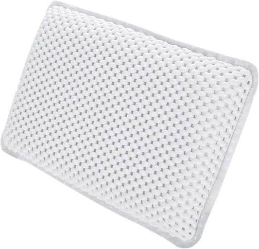 Yosoo Health Gear Spa Bath Pillow, Cushioned Bathtub Pillow with Suction Cups, PVC Bath and Spa Head Rest, White, Neck/Back Support