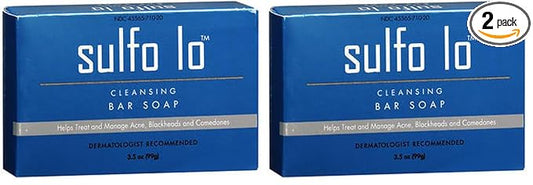 Cleansing Bar Soap with Sulfur for Face and Body,3.5 Ounce,(Pack of 2)