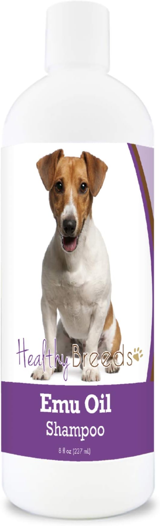 Healthy Breeds Jack Russell Terrier Emu Oil Shampoo - Gentle Cleanser that Provides Soothing Relief of Inflammation While Restoring Moisture Balance - Fruity Scent - 8 oz
