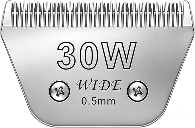 for Andis Wide Blades for 30W Dog Grooming Blades Compatible with Oster A5,Wahl km10 Dog Clippers for Horse Dog Cat Animals,Stainless-Steel Blade Sharp