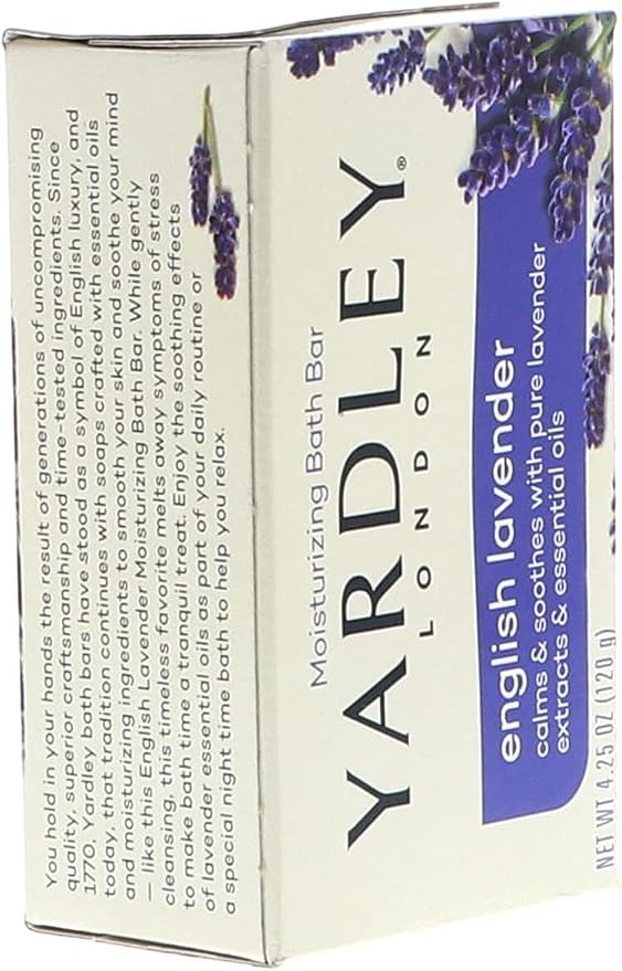 Yardley London English Lavender 4 Bar 4.25 oz (Packaging may vary)