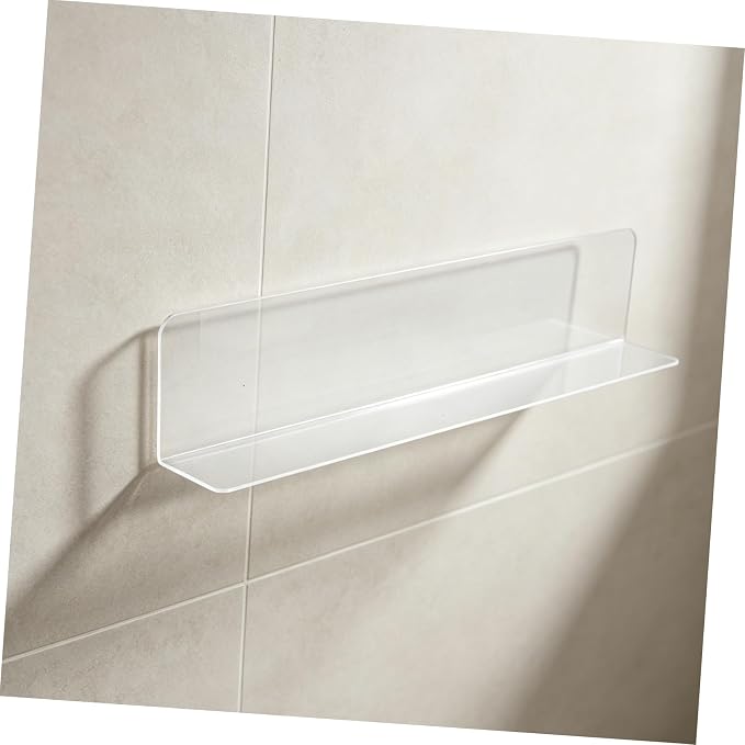 SHERCHPRY 6pcs Plastic Shower Splash Guards for Bathroom and Kitchen, L Shaped Waterproof Water Barrier for Sink and Tub, Reusable and Stain Resistant PVC Splash Guards
