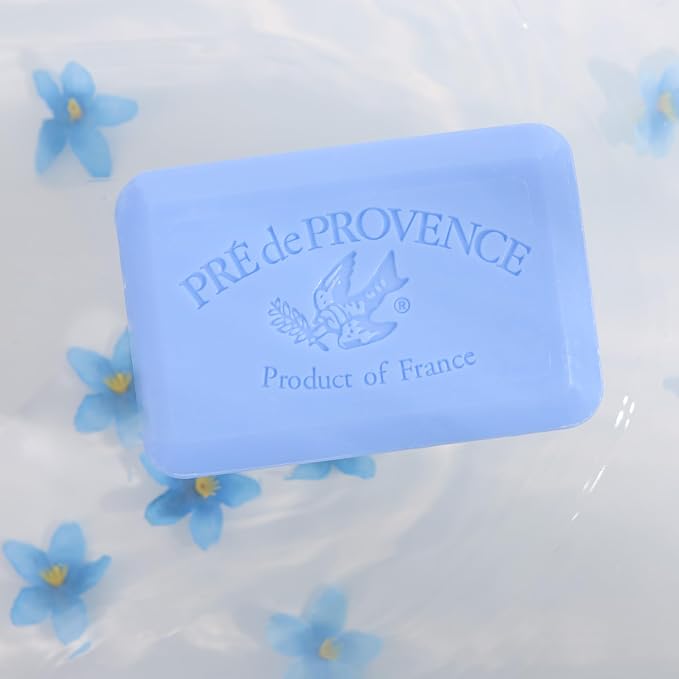 Pre de Provence Artisanal Soap Bar, Enriched with Organic Shea Butter, Natural French Skincare, Quad Milled for Rich Smooth Lather, 8.8 Ounce, Starflower