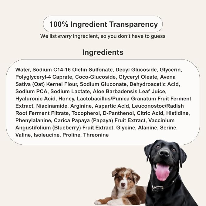 Goldie Dog Essentials Itch Relief Dog Shampoo for Sensitive Skin & Puppies | Soothes Irritation | Hydrates Dry Coat | Hypoallergenic | Oatmeal Formula | Aloe Vera | Manuka Honey