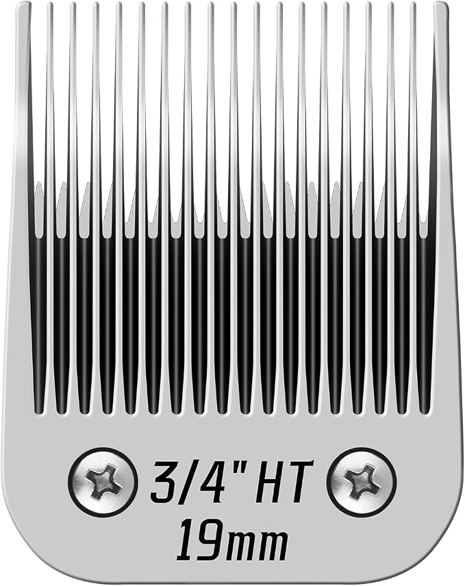 3/4HT Detachable Dog Grooming Stainless Steel Blades for Andis/Oster A5 | Compatible with wahl km10 dog clipper ,Cut Length 3/4"(19mm)
