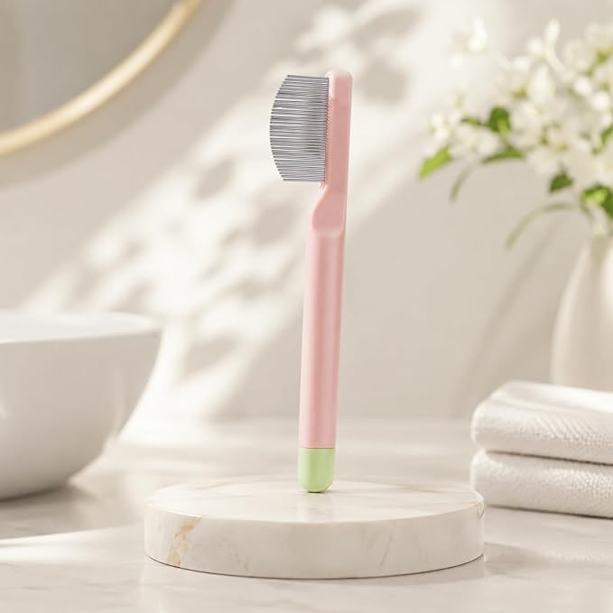 Dog Eye Comb Facial Grooming Combs Pet Facial Grooming Comb Stainless Steel Tear Stain Remover Cat Brush for Puppy Essentials Small Dogs Cats Hamsters
