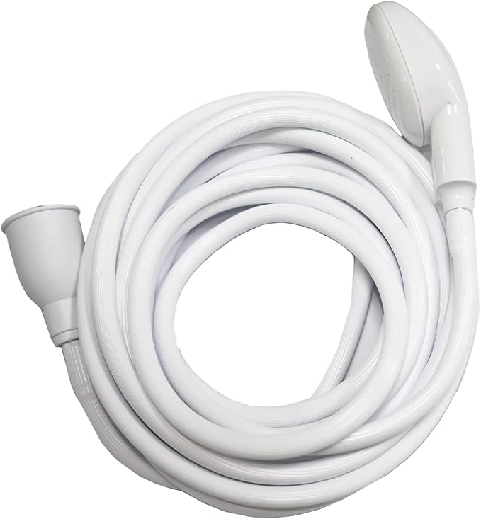 5m/16.4ft Sink Spray Rubber Hose Portable Faucet Sprayer Garden, Shampoo Sprayer Handheld Shower Head Spray Hose Attachment for Dog, Pets, Bathing Baby, Washing Hair, Rinsing Vegetables
