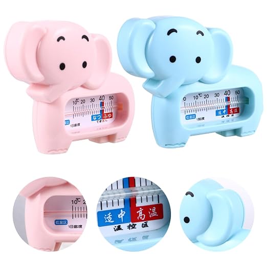 Sosoport 2pcs Bath Thermometer for Newborns Accurate Water Temperature Monitoring Material Safe for Toddlers