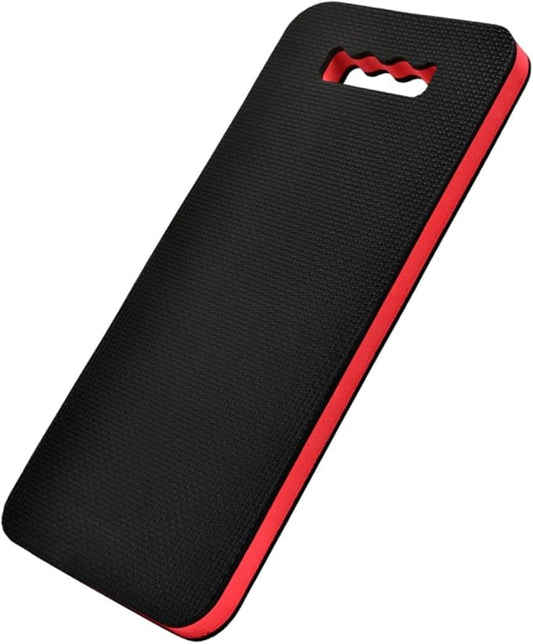 Kneeling Pad Knee Mat Waterproof EVA Foam Bathtub Kneeler with Handle for Auto Repair Cleaning Yoga Gardening Construction, Red