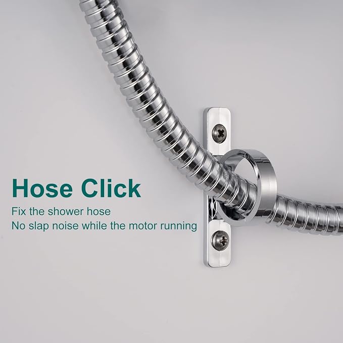 RV Shower Head with Hose, High Pressure 5 Mode Shower head Replacement, Showerheads for RV/Campers, Travel Trailer, Motorhome for Water Saving, Handheld Shower Head Holder and Hose, On Off Switch