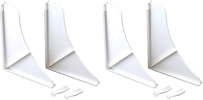 Delta Faucet Peerless 76814WH Splash Guards Shower, White (Pack of 2)