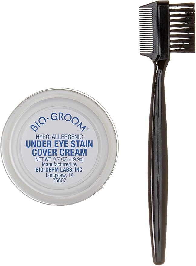 Bio-Groom Stain-Free Dog Eye Cream - Tear Stain Remover for White Dogs, Natural Eye Wash, Hypo-Allergenic, Cruelty-Free, Made in USA, Gentle Eye Cleaner for Dogs - 0.7 oz 1-Pack
