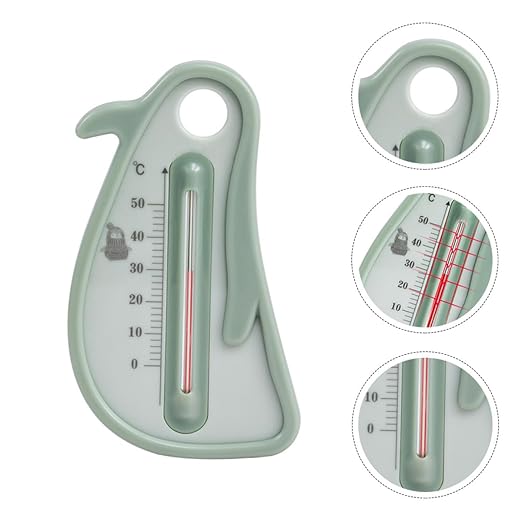 Bath Thermometer for and Newborns, Penguin Shape Water Temperature Gauge, Safe Bathing Tool for Bathtub Use, Cartoon Floating Design Random Color Random Color