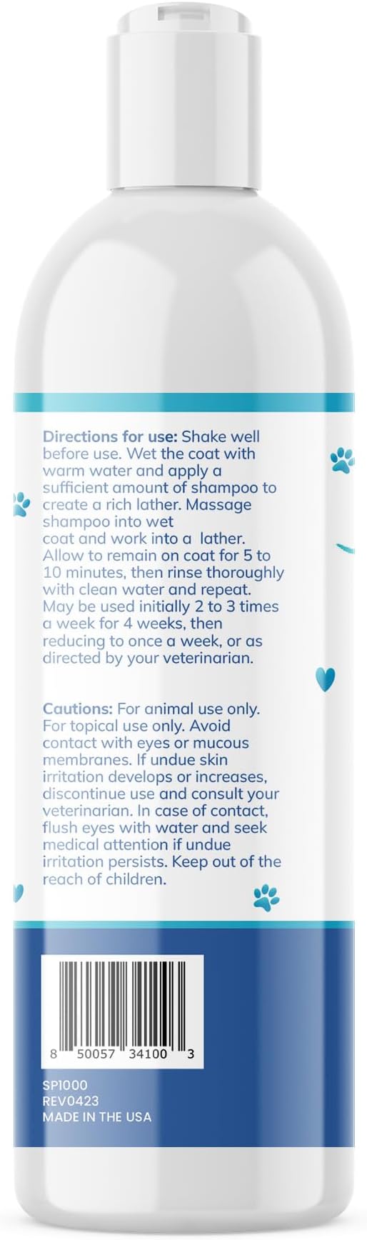 Replenish Anti Itch Dog Shampoo - Medicated Antiseptic Shampoo for Skin Irritation Treatment & Itchy Skin Relief - Dr. Rachel’s Chlorhexidine Dog Shampoo for Yeast with Cucumber Melon Scent - 8 oz