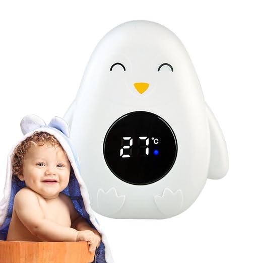 Baby Bath Thermometer - Digital Water Temperature Meter, Floating LED Display, Accurate Measurement Tool, Safety Bath Accessory | Ideal for Baby Girls Kids Toddler Children, Bathroom Home Use