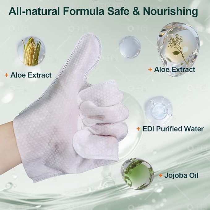 Pet Cleaning Glove Wipes, 6 Count