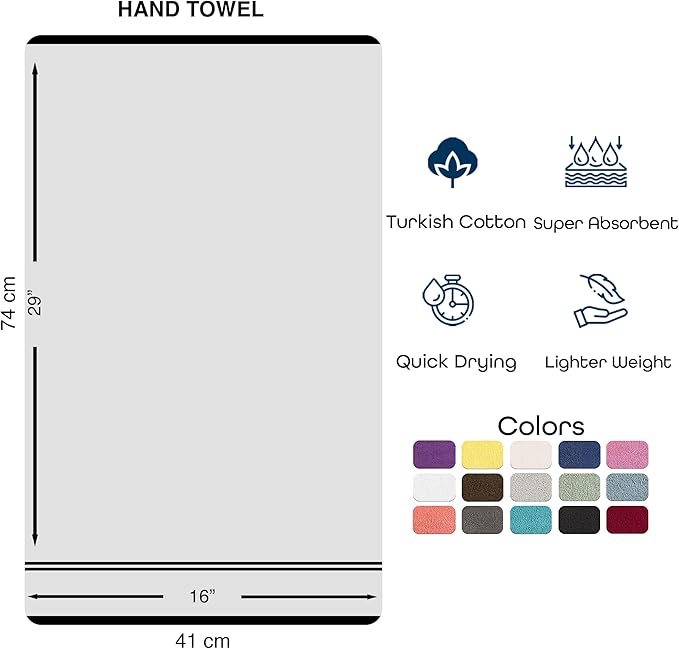 Hawmam Linen Coral Orange Hand Towels 4 Pack Turkish Cotton Premium Quality Soft and Absorbent Small Towels for Bathroom