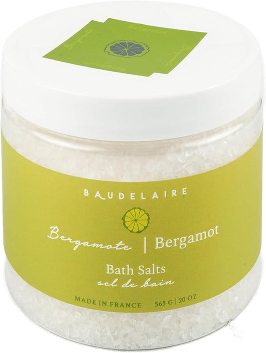 Provence Sante Relaxing Bath Salt - Luxury and Soothing Soak - Light Citrus Bergamot Scent - Made in France - 20 Oz