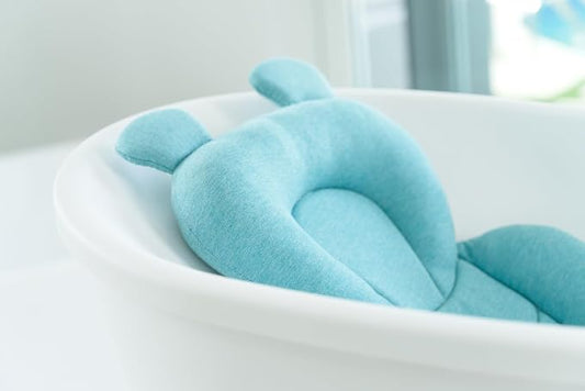 Babu Baby Bath Support Pillow, Ergonomic Design, Quick-Drying Fabric, Available in 5 Colors (Aqua Teal) - Pillow Only (Bath Sold Seperately)