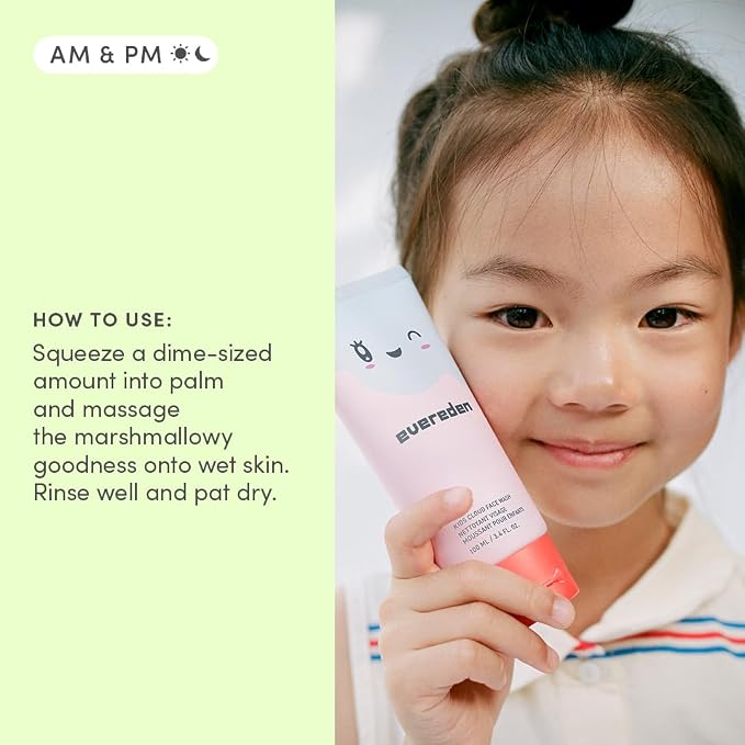 Evereden Kids Travel Set: Clean & Vegan 5-Piece Holiday Gift Set | Skin Care Set for Toddlers with Detangling Spray, Face Wash, Cream, Shampoo, Conditioner | Travel Size Toiletries | TSA approved