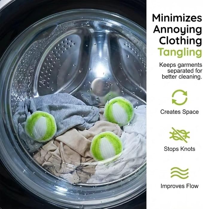 12Pcs Pet Hair Remover for Laundry, 2026 Reusable Dog & Cat Hair Remover, Efficient Debris, Hair Cleaner, Pet Hair Catcher for Clothes, Bedding, Washing Machine Hair Catcher (Large Green)