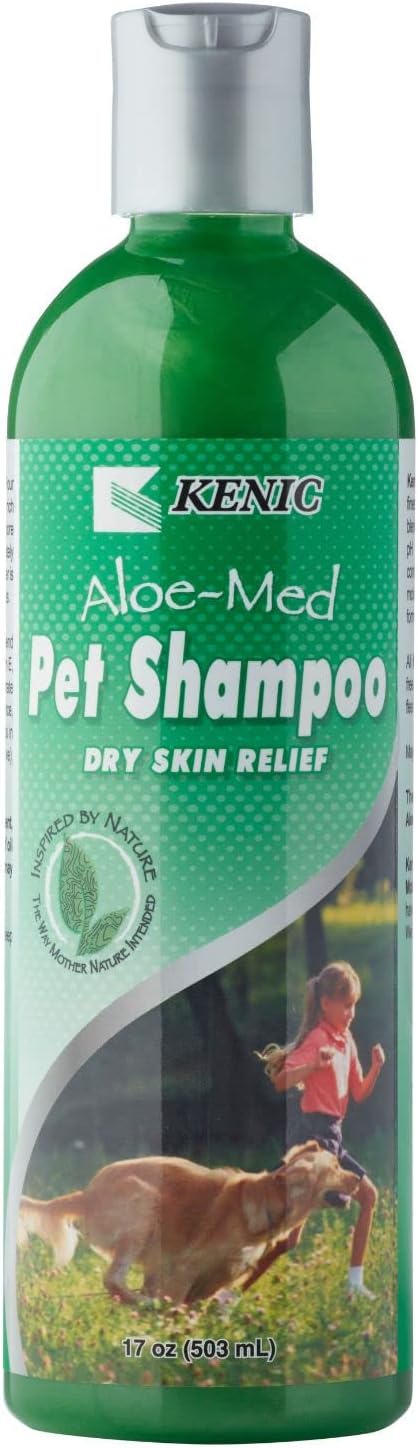 Kenic Aloe-Med Moisture Rich Conditioning Pet Shampoo – Restorative Aloe Blend for Hydration & Shine, Soap & Paraben-Free, Made in USA