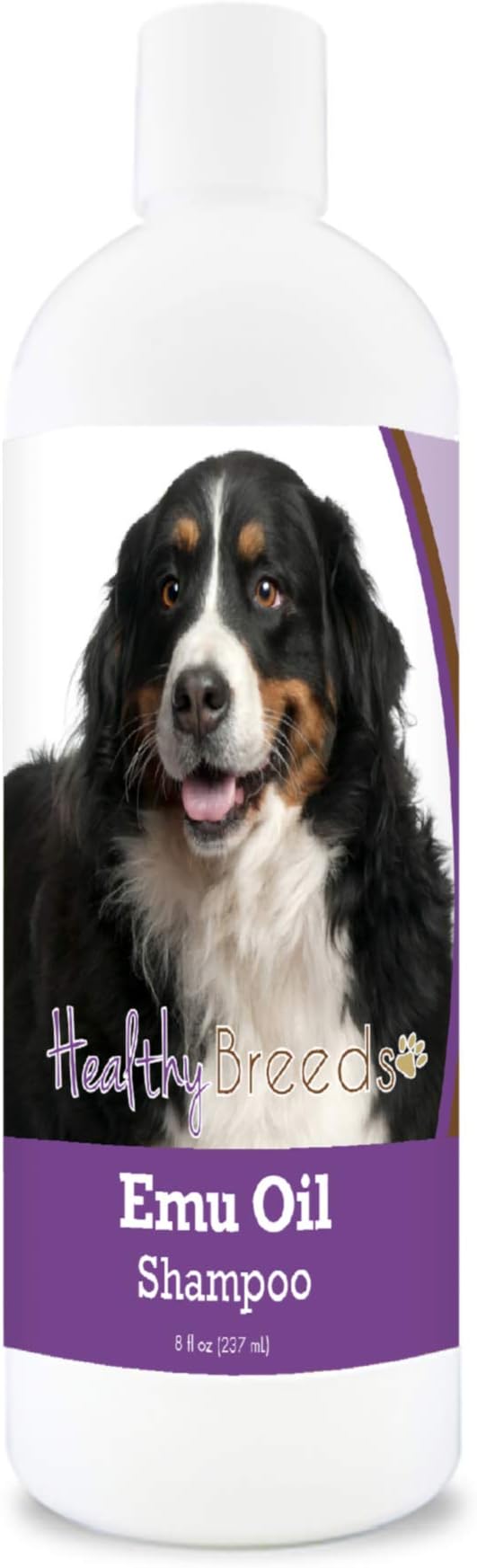 Healthy Breeds Bernese Mountain Dog Emu Oil Shampoo - Gentle Cleanser that Provides Soothing Relief of Inflammation While Restoring Moisture Balance - Fruity Scent - 8 oz