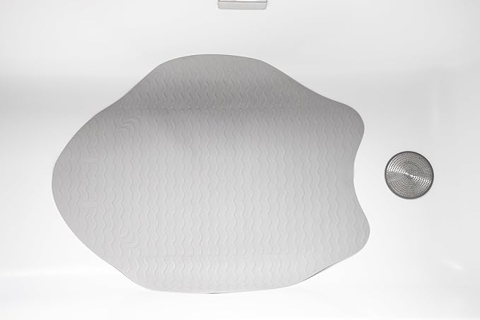 Ubbi Stingray Bath Mat for Baby, Non-Slip, Powerful Suction Cups, Baby Bathtub Time Essentials, Gray