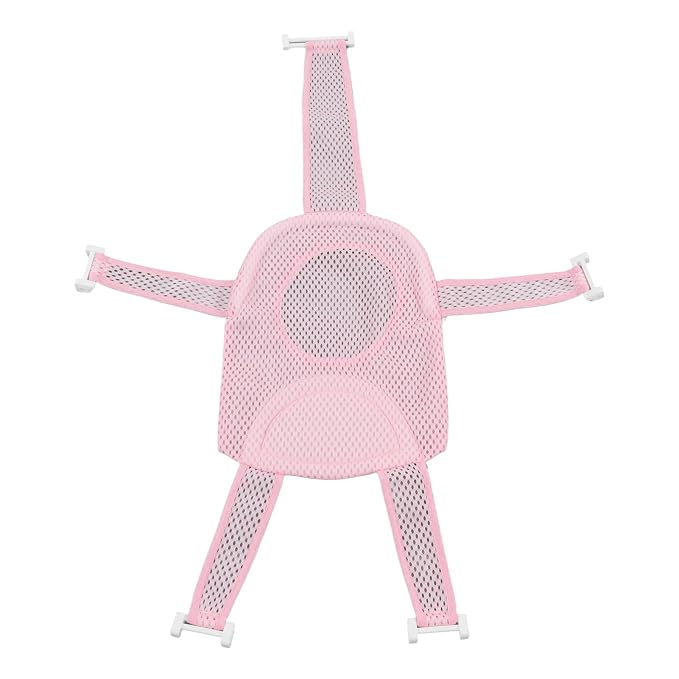 Baby Bath Seat, Adjustable Quick Drying Mesh Support Infant Bathtub Sling for Newborns Toddlers Shower Bathing