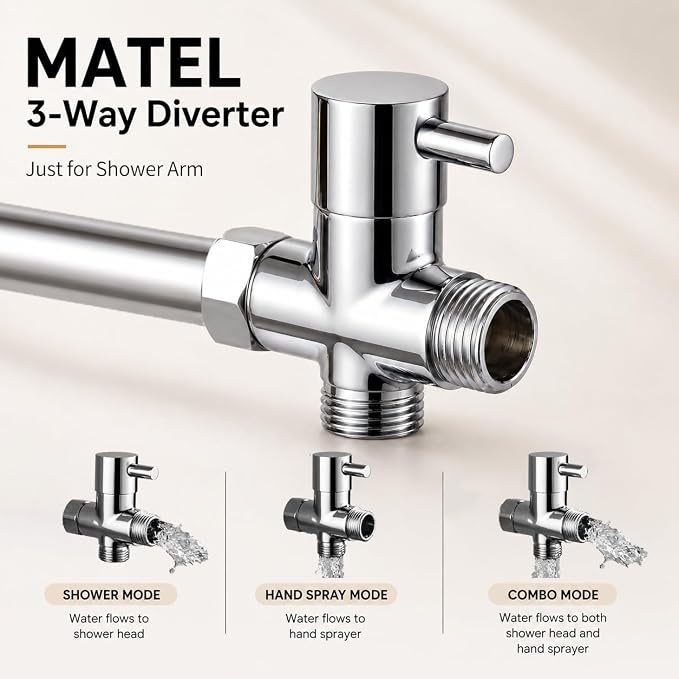 Premium Filtered Dog Shower Attachment, High Pressure Handheld Sprayer with One-Touch Water Control, G1/2" Metal 3-Way Diverter & 100" Hose for Easy Pet Bathing(Silver Spray Face)